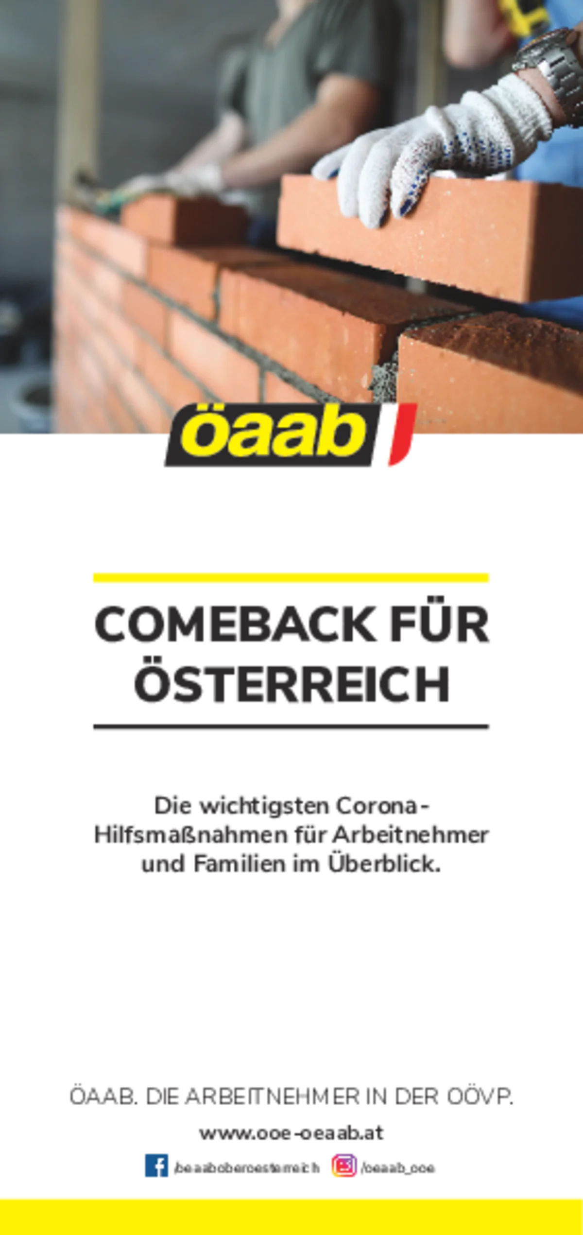 Broschüre "Comeback für Österreich"